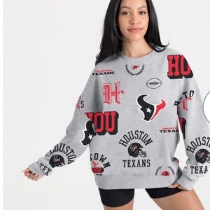 Houston Texans Gameday Couture Gray Sweatshirt Sz XL